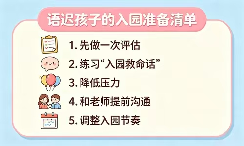 孩子入园前，语言这关必须先过——给语迟家长的入园准备清单